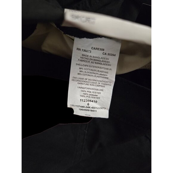 NWT Lee Women's Mid Rise Skort, Size 6 - Comfort Waistband  - Black - Waist 28" - Picture 6 of 7